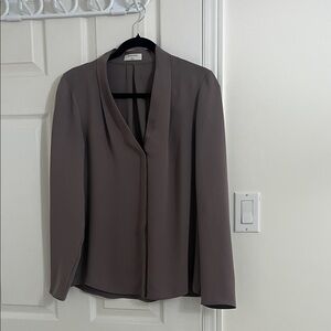 Aritzia Women's Blouse in Taupe